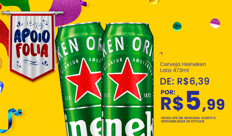 Cerveja Heineken Lata 473ml 8/2